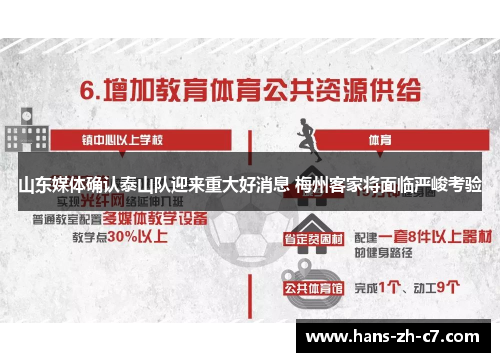 山东媒体确认泰山队迎来重大好消息 梅州客家将面临严峻考验 山东媒体确认泰山队迎来重大好消息 梅州客家将面临严峻考验